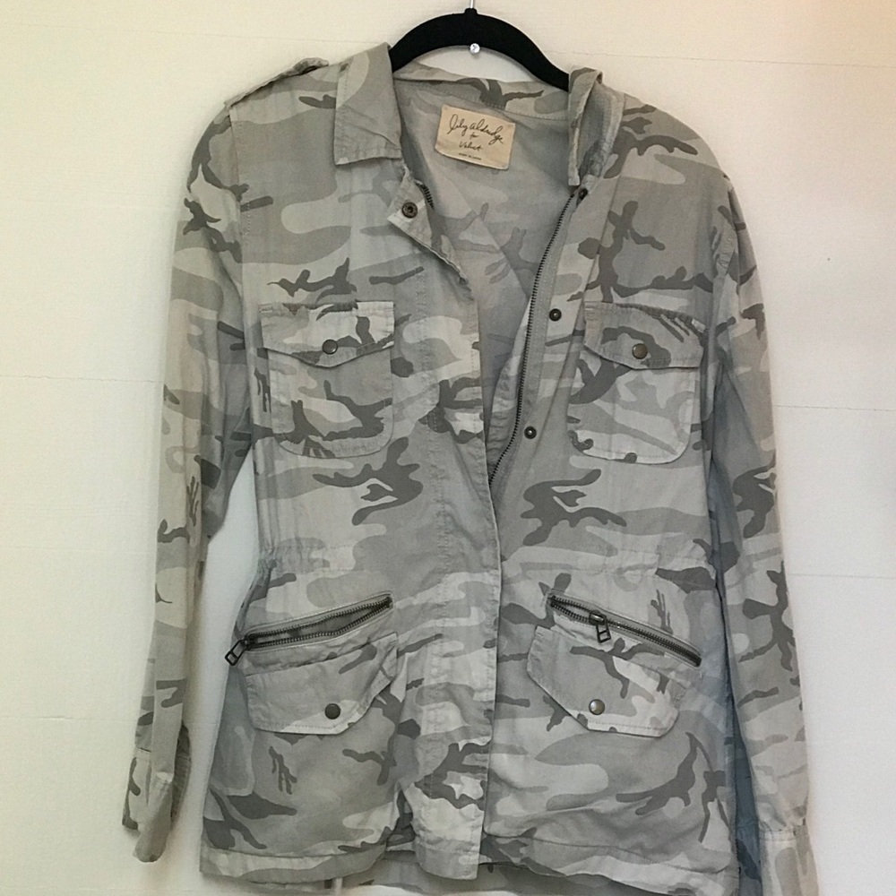 Velvet By Graham & Spencer P - Cotton Camo Jacket